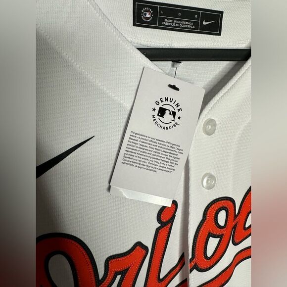 NWT Nike Baltimore Orioles Gunnar Henderson #2 White Baseball Jersey MLB Large - Picture 7 of 9